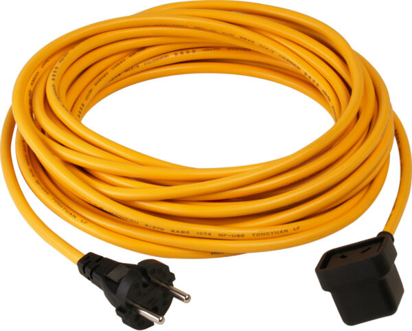 Ledning, 10 m x 1,00 mm, NuCable, gul